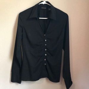 Black button down shirt